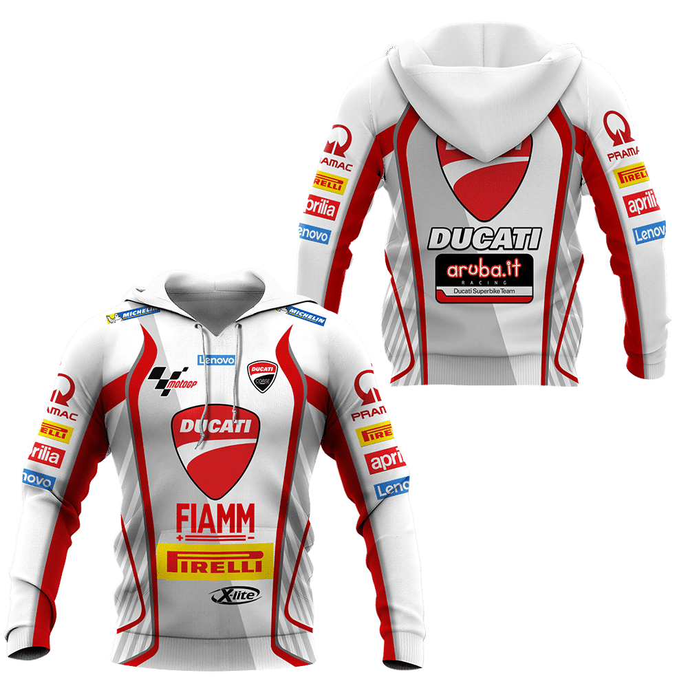 Ducati Superbike Team All Over Print Hoodie, Zip Hoodie 479