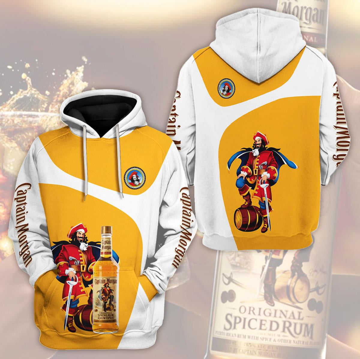 Captain Morgan 3d Hoodie 2