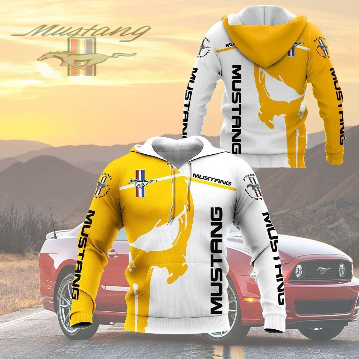 Ford Mustang Shirt Fan Gift 923, Stylist Unisex 3d Hoodie Zip Hoodie