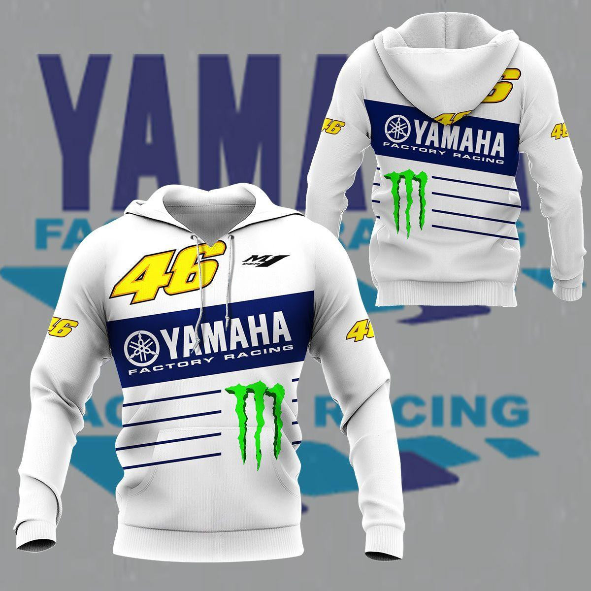 Yamaha Factory Racing Shirt Fan Gift 422, Stylist Unisex 3d Hoodie Zip Hoodie