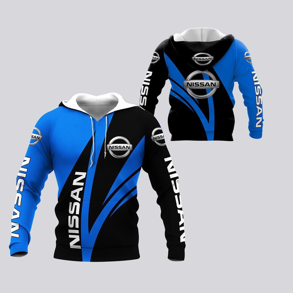 Nissan Black And Blue, Nissan Lover Gift All Over Print Hoodie, Zip Hoodie 184