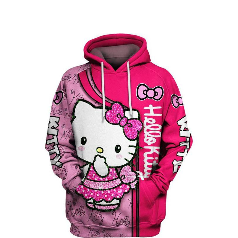 Hello Kitty, Cute Kitty Ver3 All Over Print Hoodie
