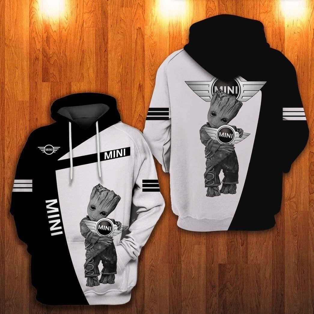 Mini Logo Groot Hug Mini Logo All Over Print Hoodie 501