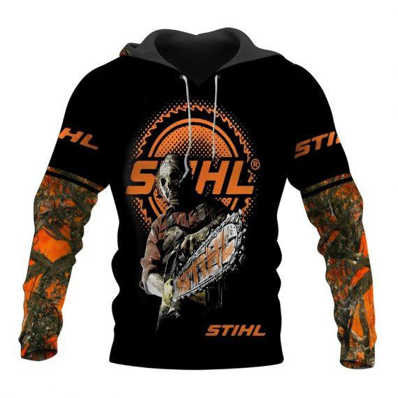 Horror Movie Halloween Friday The 13th Fan Jason Voorhees Stihl All Over Print Hoodie