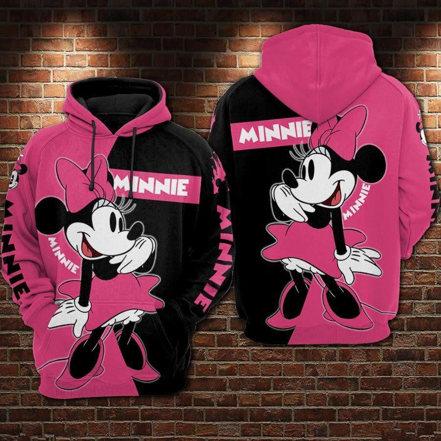 Minnie Mouse Disney, Cute Minnie Ver 123 Aop Hoodie, Zip Hoodie