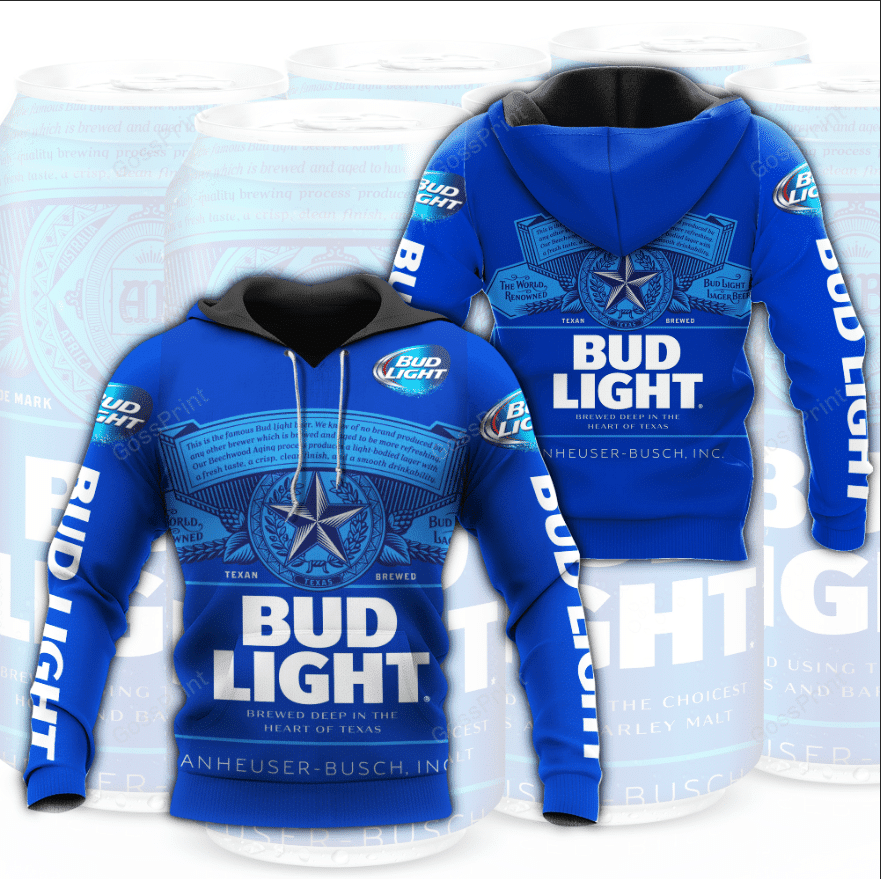 Texan Brewed Bud Light Aop Hoodie
