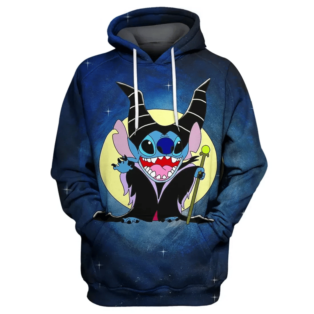 Lilo And Stitch Maleficent Villain 3d Hoodie Zip Hoodie 1175