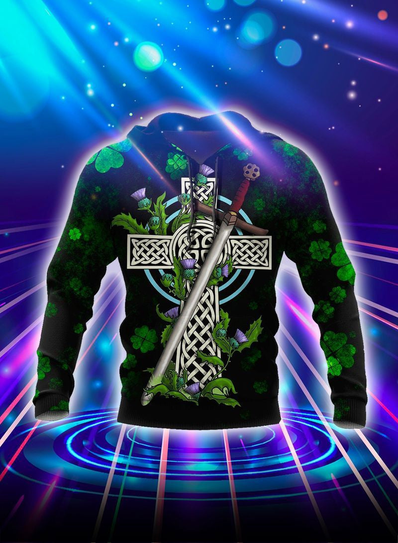 Irish St Patrick Day Over Print 3d Hoodie Zip Hoodie 33