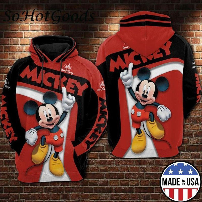 Mickey Full Printing Hoodie Walt Disney Full 3d Hoodie 498