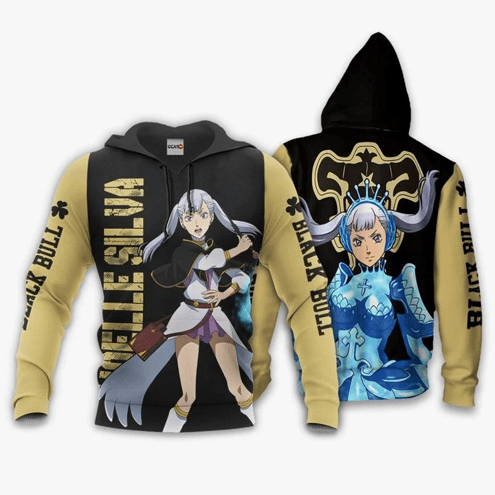 Noelle Silva Anime Manga Black Clover Black Bull For Men And Women 3d Hoodie Zip Hoodie