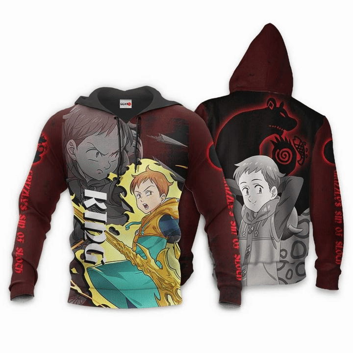 Grizzly's Sin Of Sloth King Seven Deadly Sins Anime Manga For Men And Women 3d Hoodie Zip Hoodie