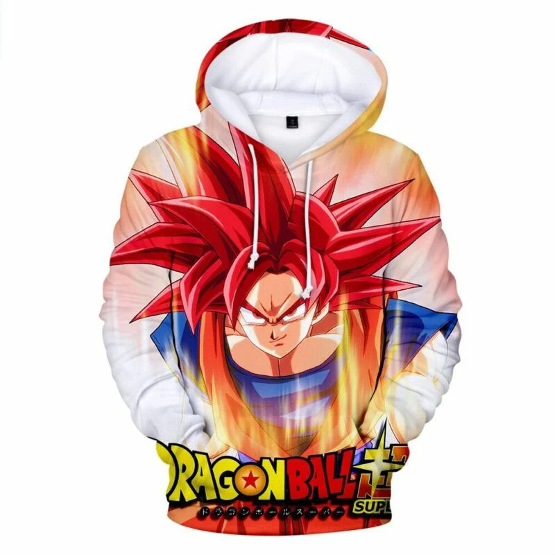 Goku Super Blue Saiyan Cartoon Dragon Ball Anime Manga Over Print 3d Hoodie Zip Hoodie