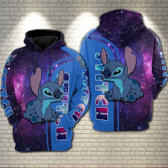 Lilo And Stitch Cute Lover Ii 3d Hoodie