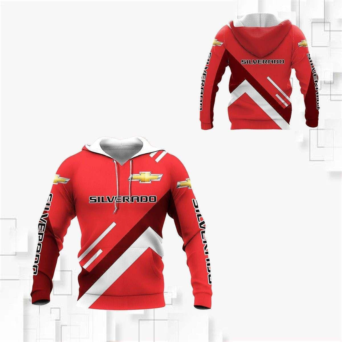 Chevrolet Silverado Shirt Fan Gift 18, Stylist Unisex 3d Hoodie Zip Hoodie