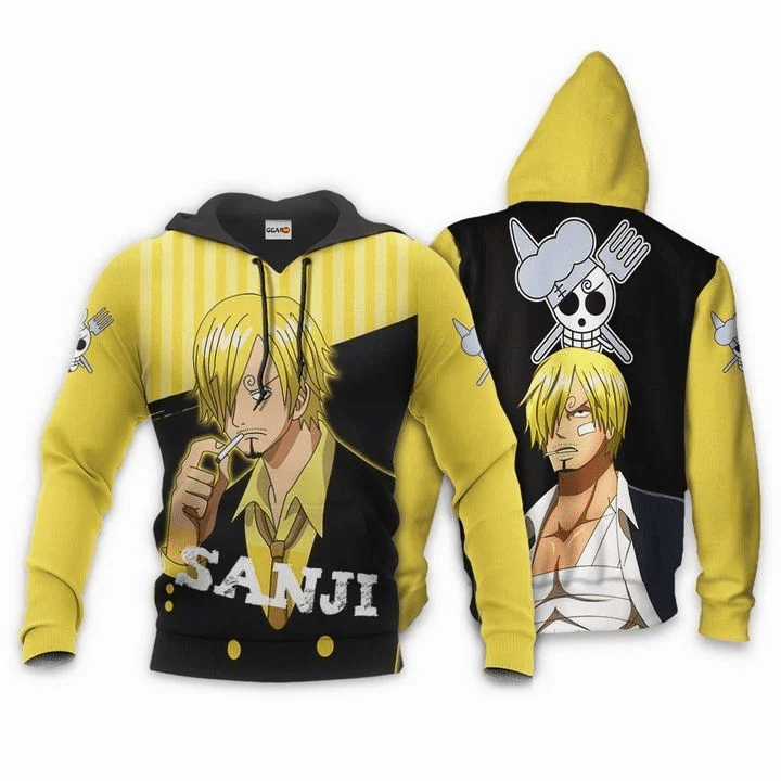 Vinsmoke Sanji One Piece Anime Manga For Men And Women 3d Hoodie Zip Hoodie