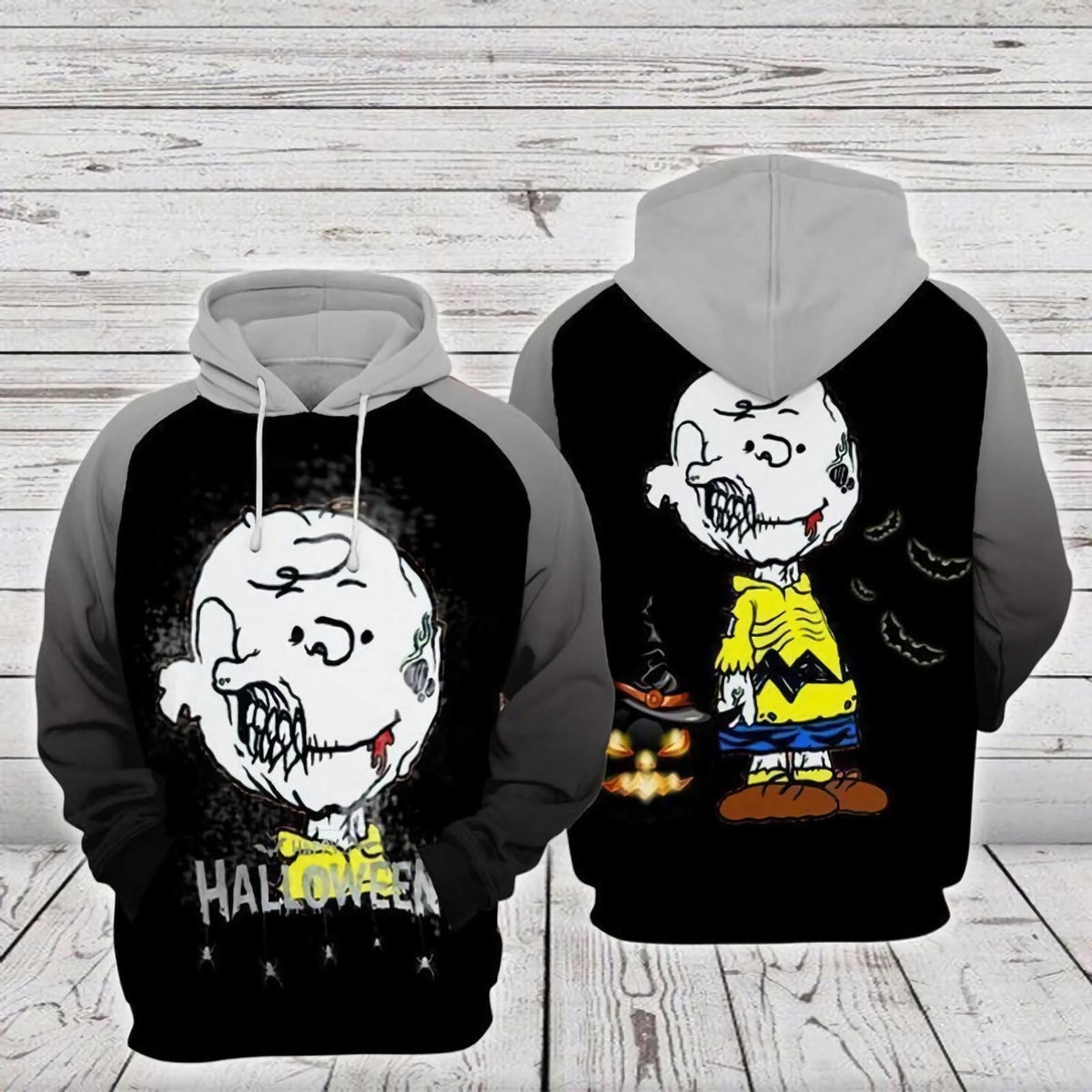 Snoopy The Peanuts, Charlie Brown Zombie Aop Hoodie