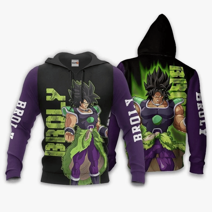 Broly Anime Manga Dragon Ball For Men And Women 3d Hoodie Zip Hoodie