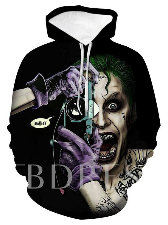 Pullover Pocket Cartoon Men's Hoodies