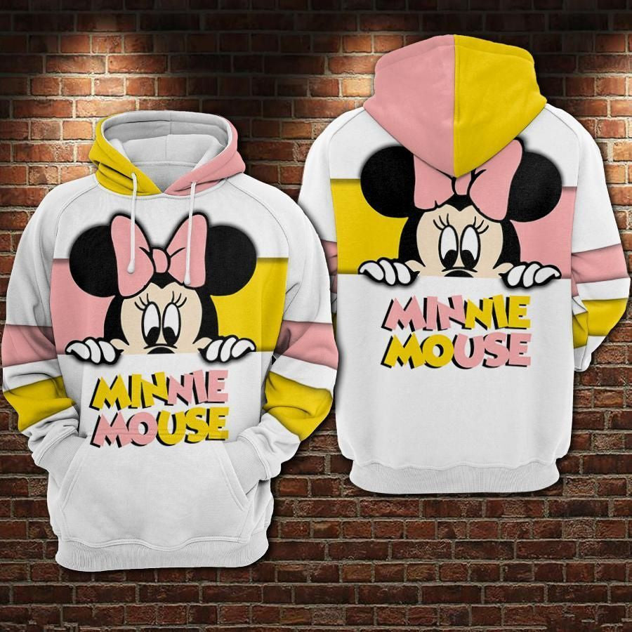 Minnie Mouse Over Print 3d Hoodie Zip Hoodie 480