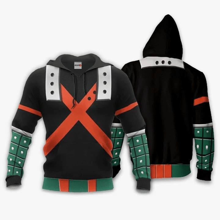 Katsuki Bakugo Anime Manga My Hero Academia For Men And Women 3d Hoodie Zip Hoodie