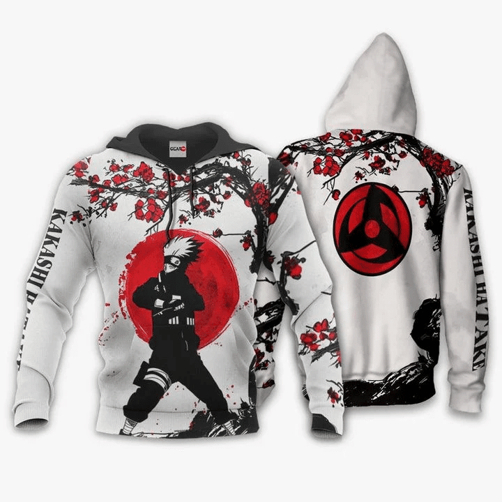 Hatake Kakashi Anime Manga Naruto For Men And Women 3d Hoodie Zip Hoodie