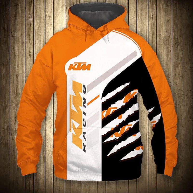 Ktm Racing Team 5k494 Fan Gift Stylist Unisex Cartoon 3d Hoodie Zip Hoodie