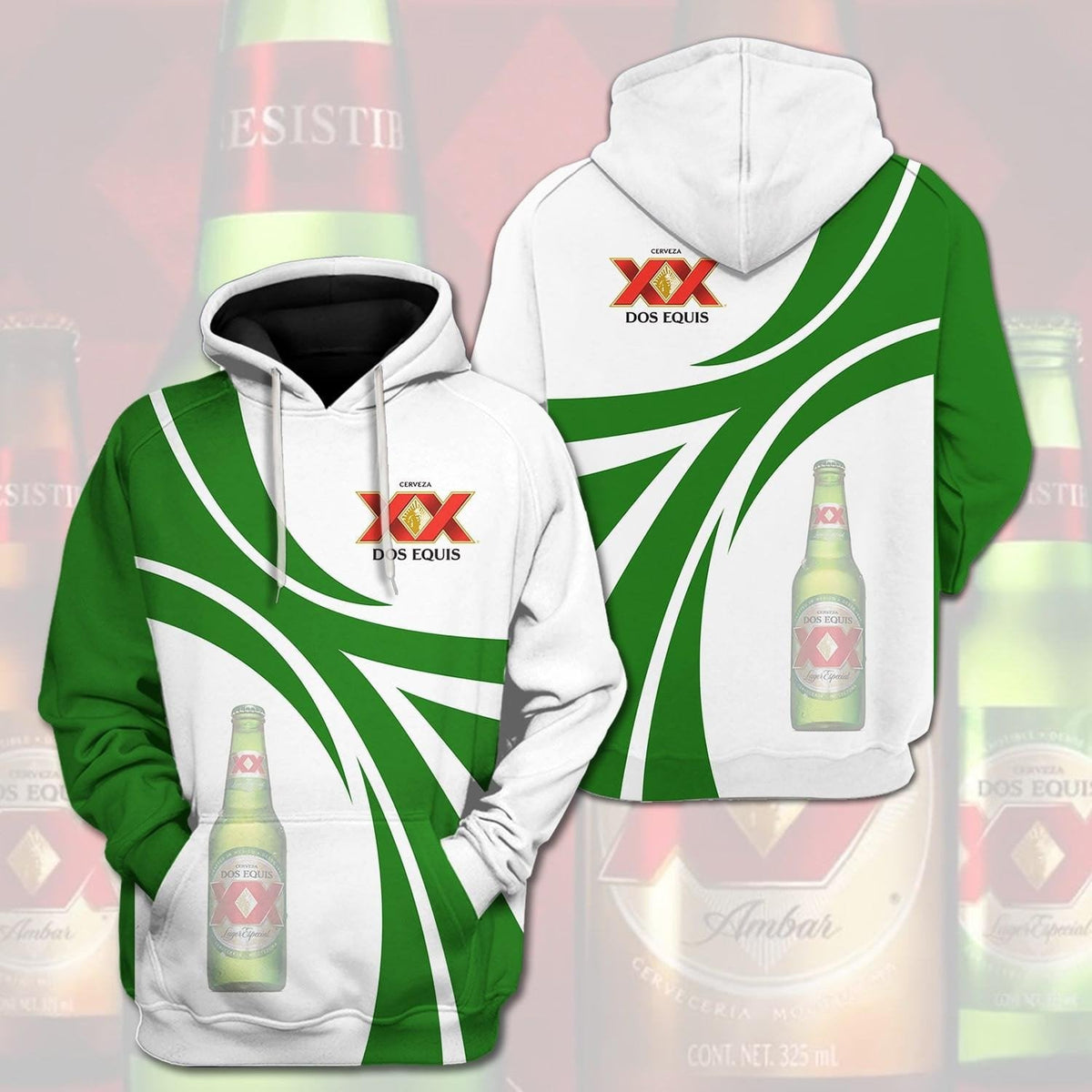 Dos Equis Beer 3d Hoodie