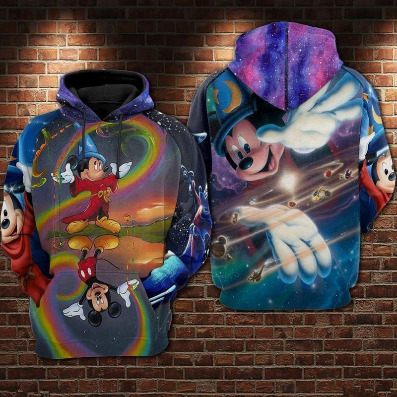 Mickey Disney Over Print 3d Hoodie Zip Hoodie 628