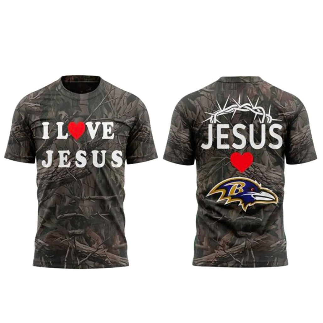 Baltimore Ravens Lamar Jackson I Love Jesus Shirt