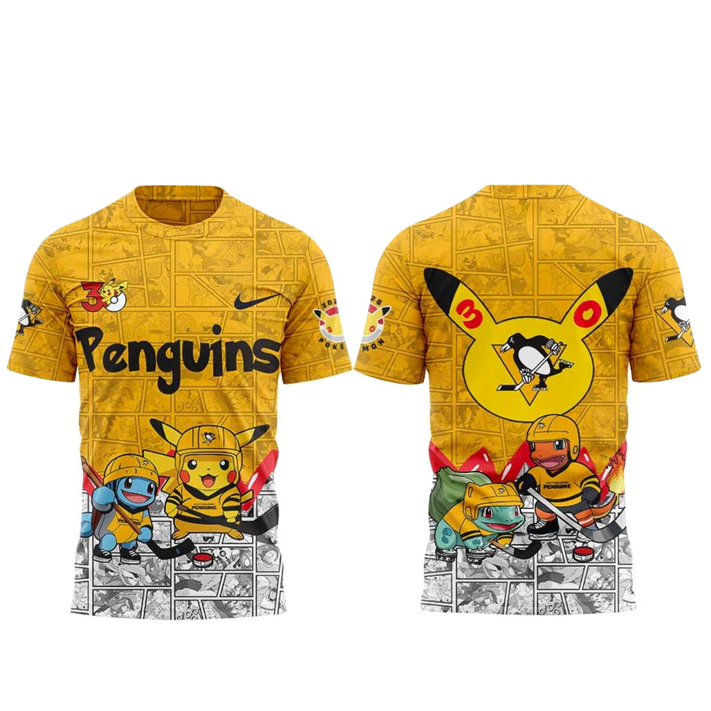 Pittsburgh Penguins x Pokemon 30th Anniversary 2026 Shirt